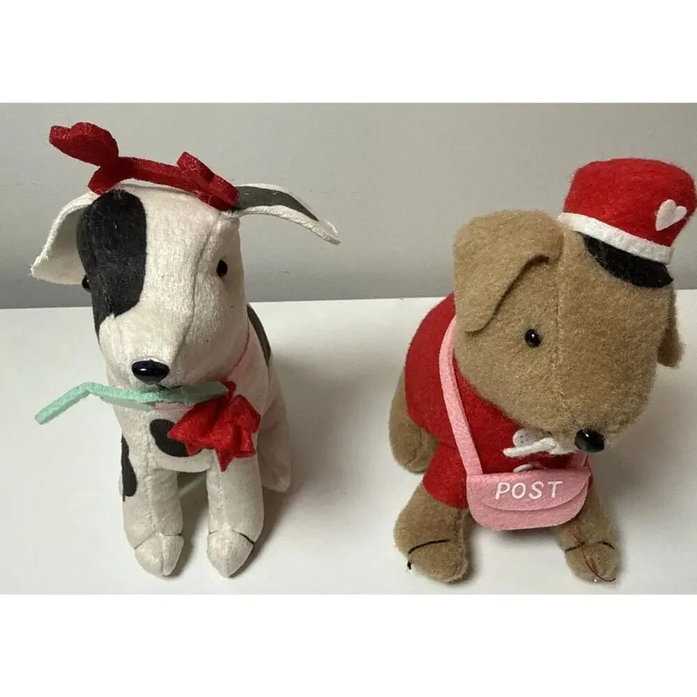 Target Bullseye Playground Valentine Plush Dogs Lot of 2 Mail Carrier Rose 2025